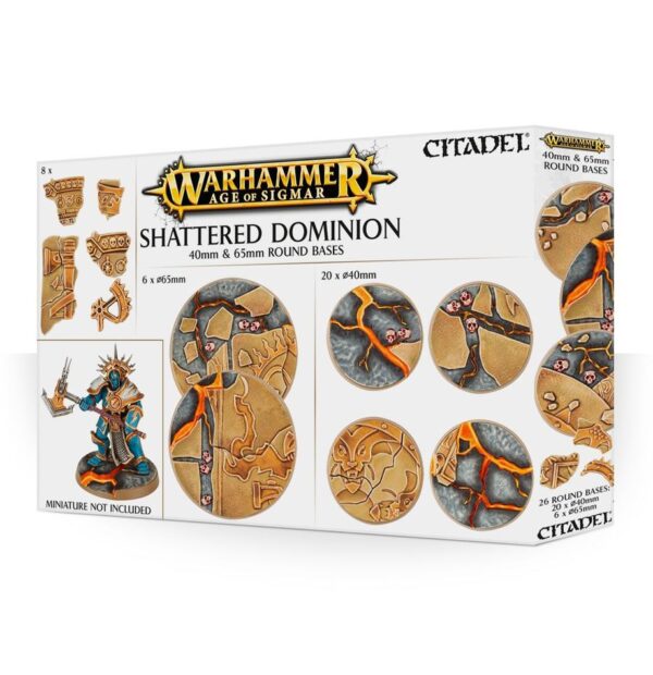 GW Shattered Dominion 40mm & 65mm Round Bases