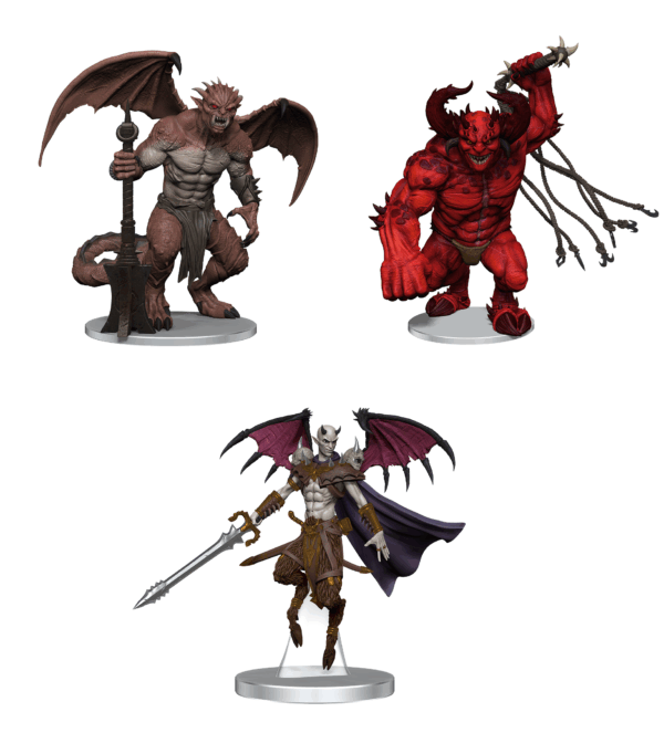 Icons Of The Realms Archdevils Hutjin, Moloch, And Titivilus