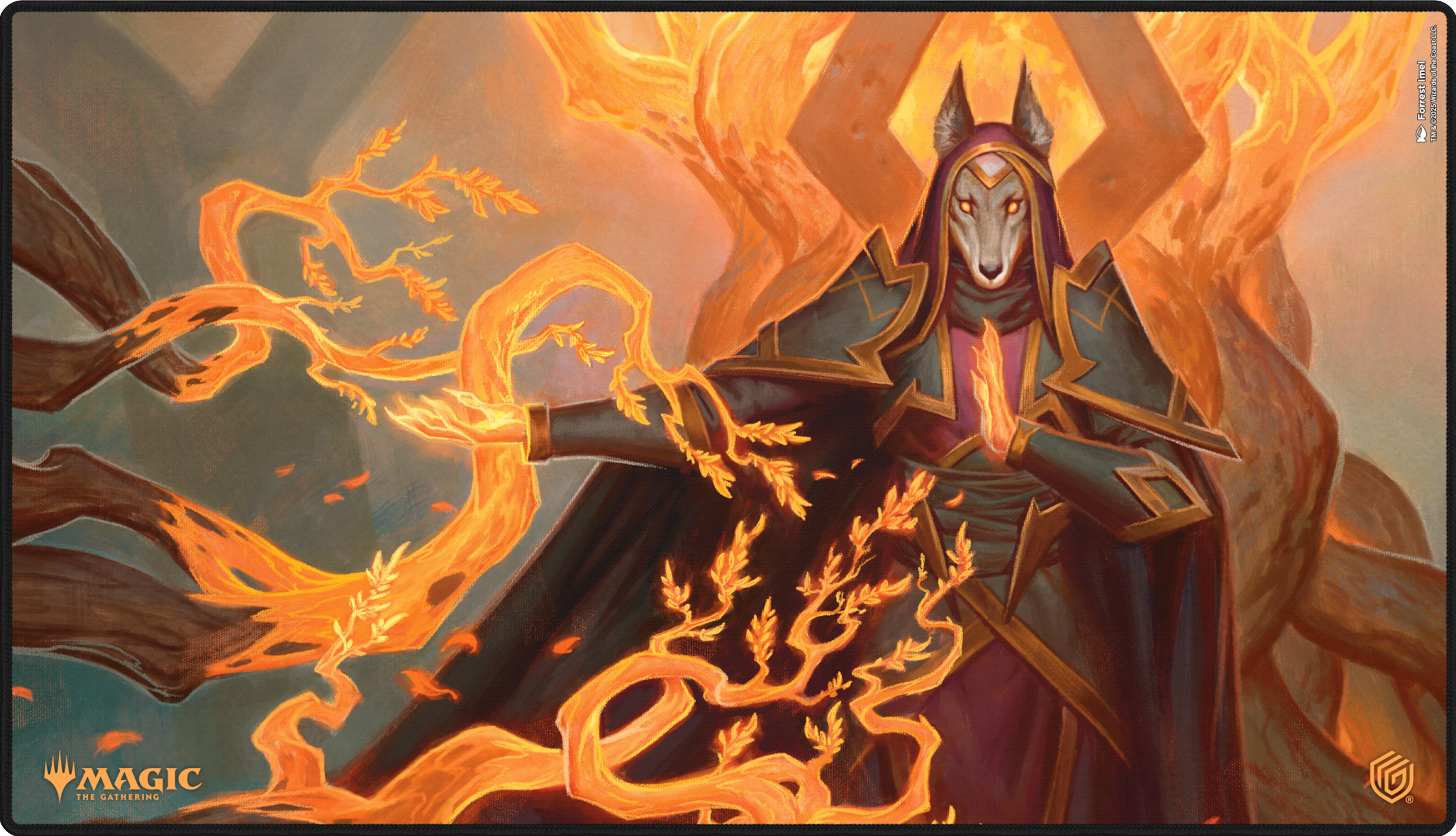 UG Playmat Mtg: Abzan Devotee